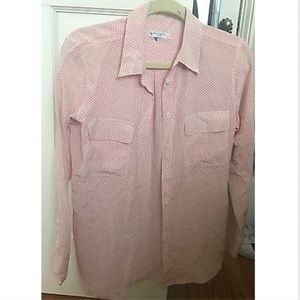 EQUIPMENT Pink Silk Button Down SZ P